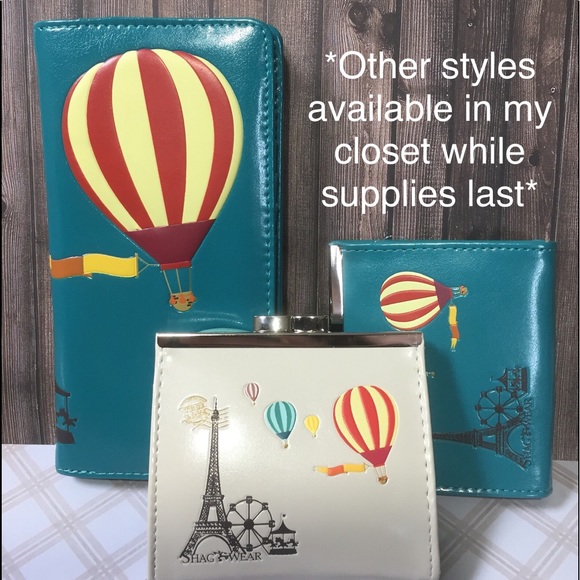 NWT Kiss Lock Coin Purse - Paris Hot Air Balloons - Picture 10 of 10